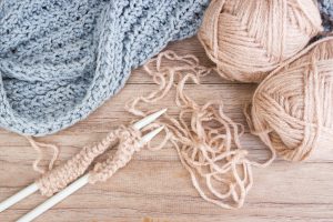 Knitting, handcraft.
